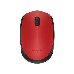 Logitech M171, sarkana/melna - Bezvadu datorpele