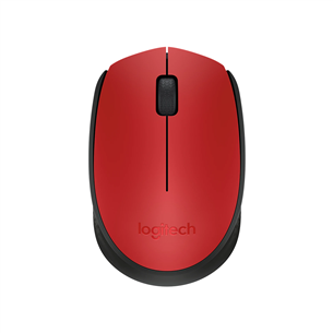 Logitech M171, sarkana/melna - Bezvadu datorpele 910-004641