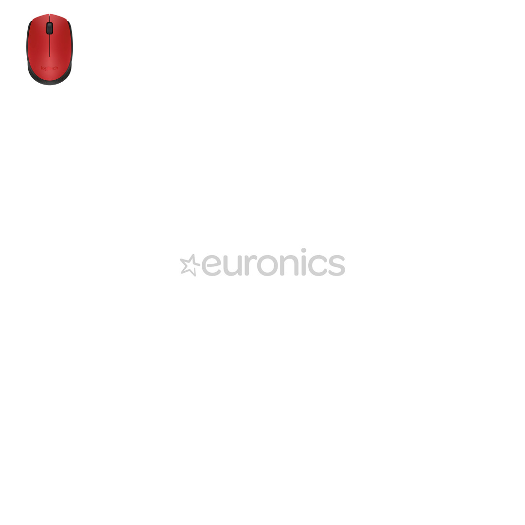 Logitech M171, sarkana/melna - Bezvadu datorpele
