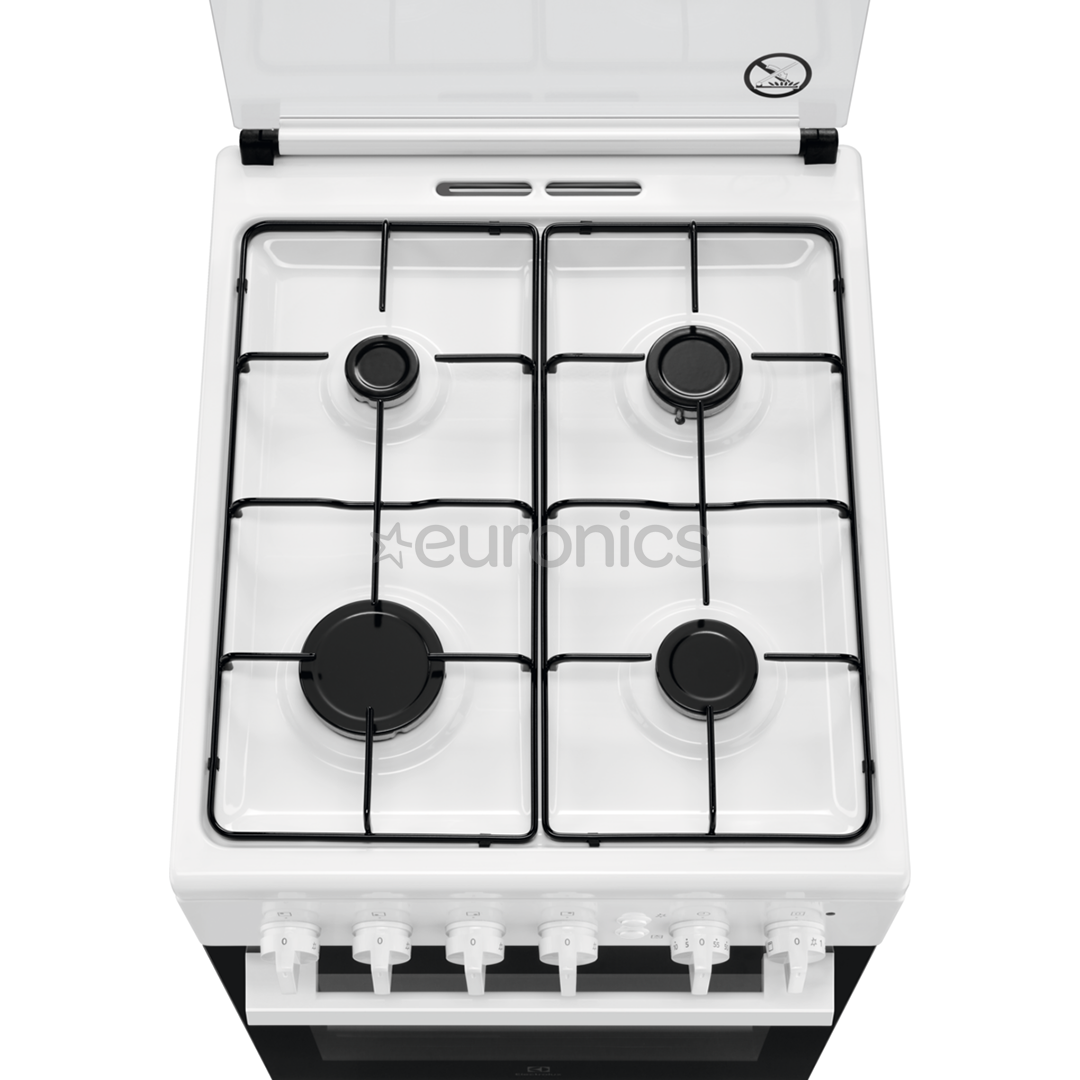 Electrolux, 55 л, белый - Газовая плита с газовой духовкой