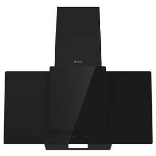 Hisense, 650 m³/h, width 90 cm, black - Cooker Hood