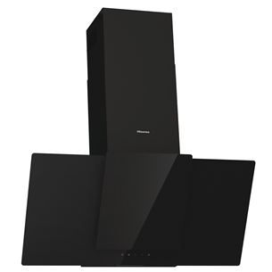 Hisense, 650 m³/h, width 90 cm, black - Cooker Hood