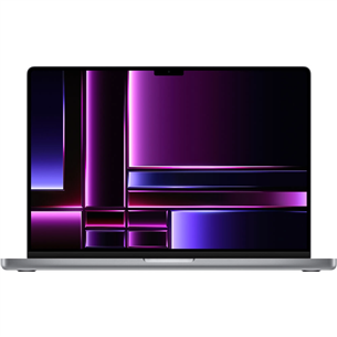 Apple MacBook Pro 16 (2023), M2 Pro 12C/19C, 16 GB, 512 GB, RUS, tumši pelēka - Portatīvais dators MNW83RU/A