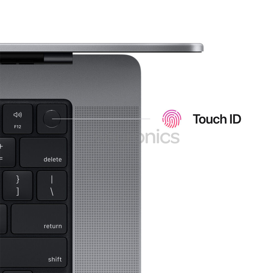 Apple MacBook Pro 16 (2023), M2 Pro 12C/19C, 16 GB, 512 GB, RUS, tumši pelēka - Portatīvais dators