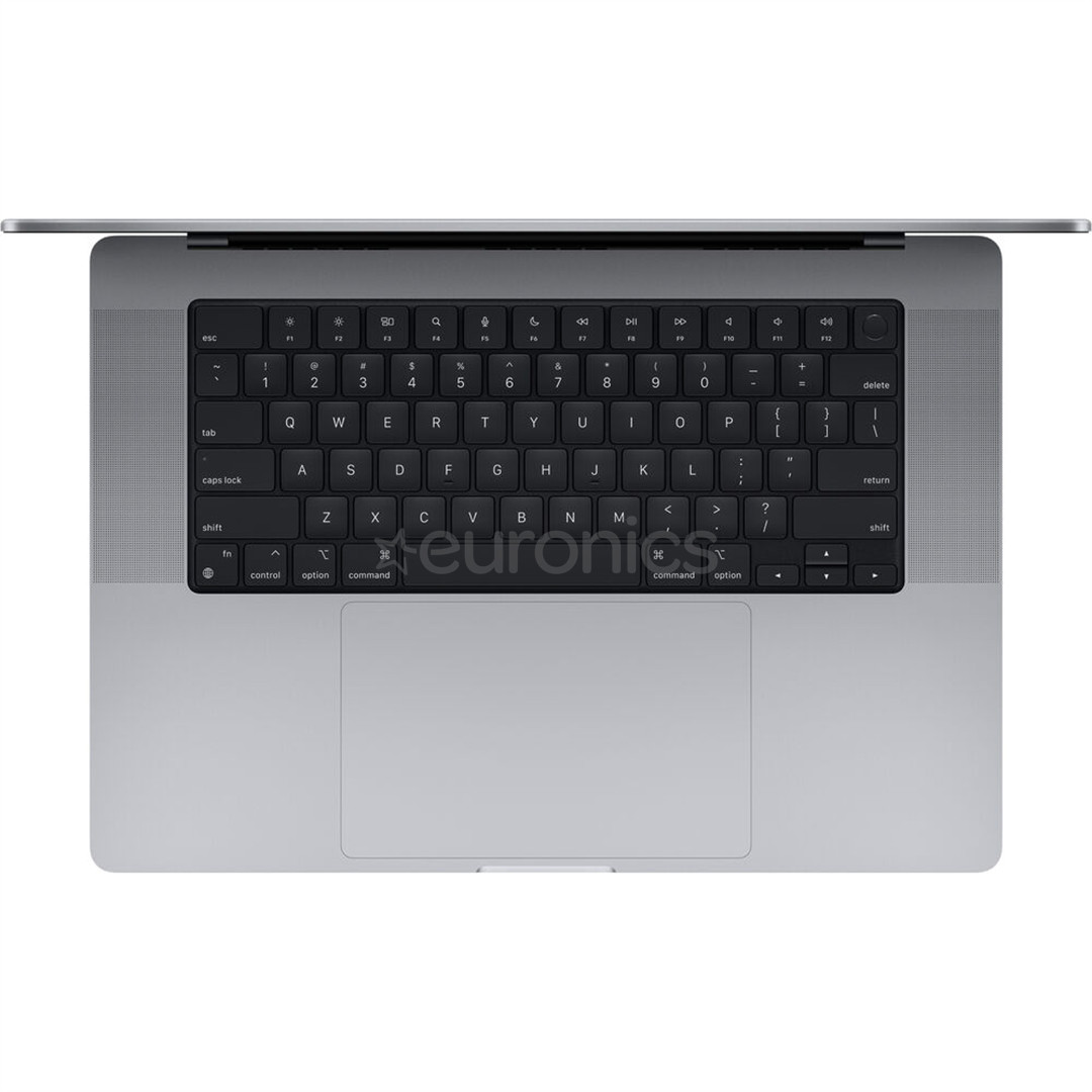 Apple MacBook Pro 16 (2023), M2 Pro 12C/19C, 16 GB, 512 GB, ENG, tumši pelēka - Portatīvais dators