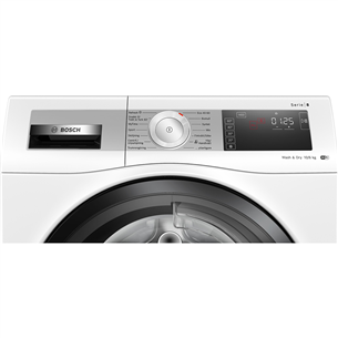 Bosch, Serie 8, 10/6 kg, depth 61.6 cm, 1400 rpm, white - Washer-dryer