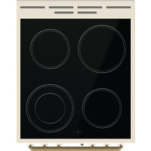 Gorenje, retro, 70 L, beige - Freestanding Ceramic Cooker
