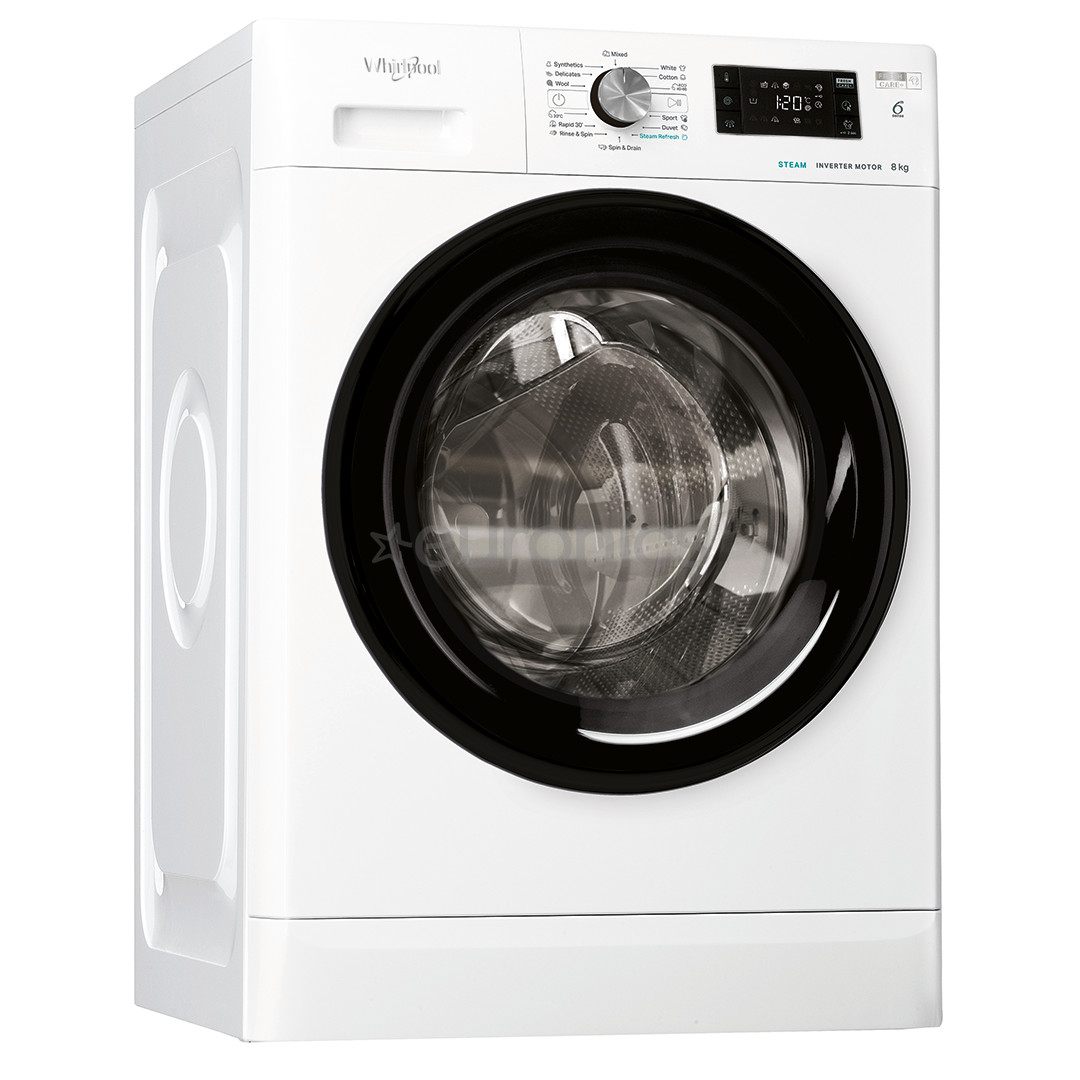 Whirlpool, 8 kg, dziļums 63 cm, 1400 apgr/min., balta - Veļas mazgājamā mašīna ar priekšējo ielādi