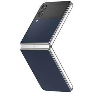 Samsung Galaxy Flip4 Bespoke Edition, 256 ГБ, серебристый/темно-синий - Смартфон SM-F721B5GHEUE