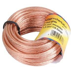 Hama Loudspeaker cable, 2 x 1,5 mm, 10 m, copper - Speaker cable