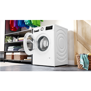 Bosch Series 6, 10 kg, dziļums 58.8 cm, 1400 apgr/min., balta - Veļas mazgājamā mašīna ar priekšējo ielādi