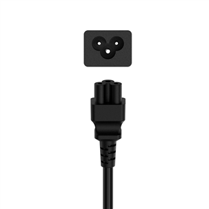 Hama Power Cord, 3-pin cloverleaf, black - Power cable