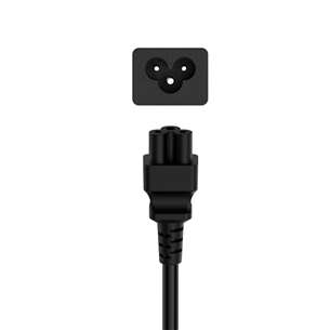 Hama Power Cord, 3-pin cloverleaf, черный - Кабель питания