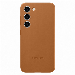 Samsung Leather Cover, Galaxy S23, āda, brūna - Apvalks viedtālrunim EF-VS911LAEGWW