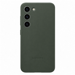 Samsung Leather Cover, Galaxy S23, āda, zaļa - Apvalks viedtālrunim EF-VS911LGEGWW