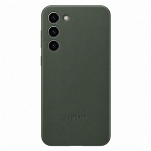 Samsung Leather Cover, Galaxy S23+, зеленый - Кожаный чехол