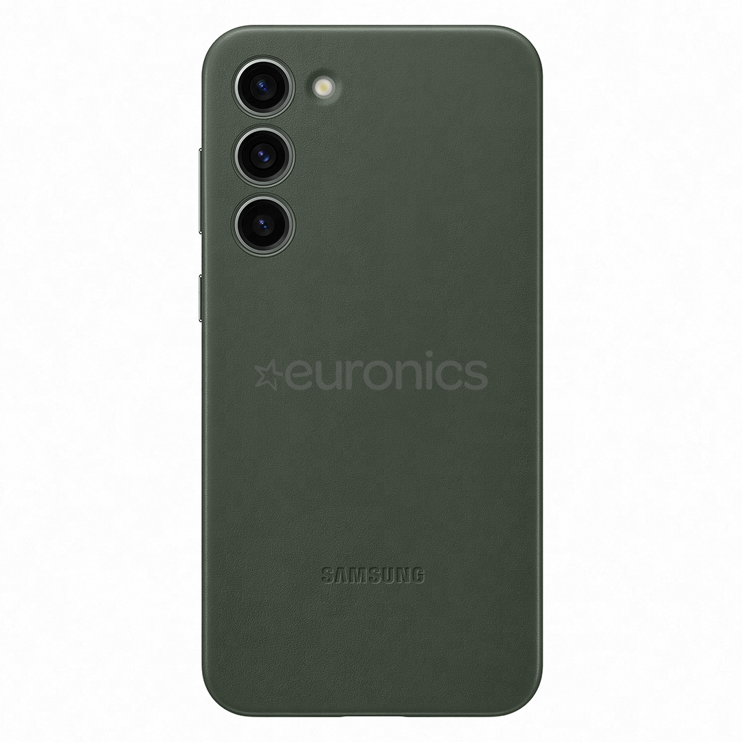 Samsung Leather Cover, Galaxy S23+, зеленый - Кожаный чехол