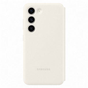 Samsung Smart View Wallet, Galaxy S23, bēša - Apvalks viedtālrunim