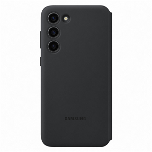 Samsung Galaxy S23+ Smart View Wallet Case, melna - Apvalks viedtālrunim