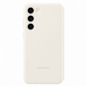 Samsung Galaxy S23+ Smart View Wallet Case, bēša - Apvalks viedtālrunim