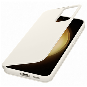 Samsung Smart View Wallet, Galaxy S23+, бежевый - Чехол