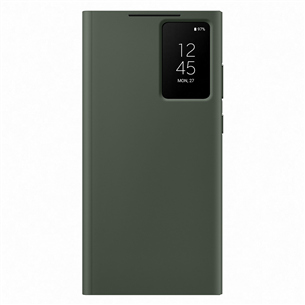Samsung Galaxy S23 Ultra Smart View Wallet Case, zaļa - Apvalks viedtālrunim EF-ZS918CGEGWW