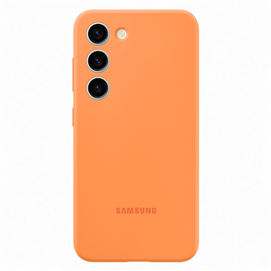 Samsung Silicone Cover, Galaxy S23, oranža - Apvalks viedtālrunim