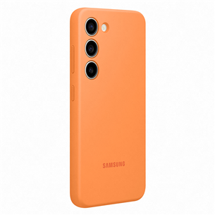 Samsung Silicone Cover, Galaxy S23, oranža - Apvalks viedtālrunim