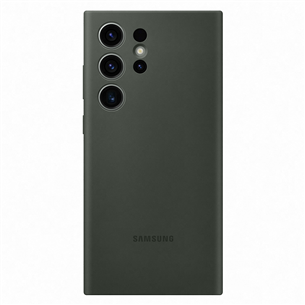 Samsung Galaxy S23 Ultra Silicone Case, zaļa - Apvalks viedtālrunim EF-PS918TGEGWW