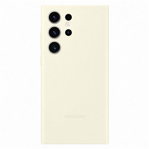 Samsung Galaxy S23 Ultra Silicone Case, bēša - Apvalks viedtālrunim