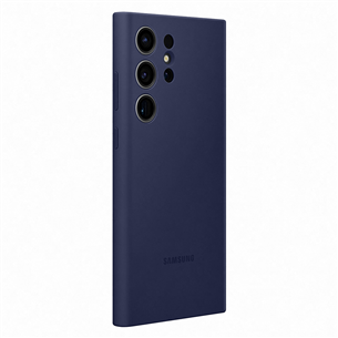 Samsung Galaxy S23 Ultra Silicone Case, tumši zila - Apvalks viedtālrunim