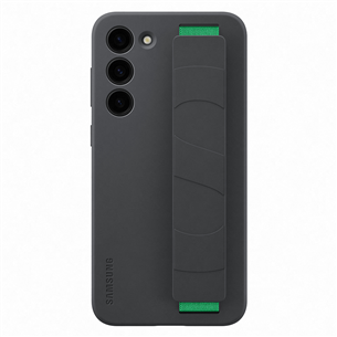 Samsung Galaxy S23+ Silicone Grip Case, melna - Apvalks viedtālrunim