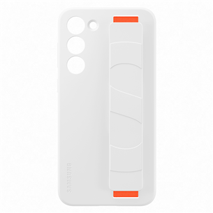 Samsung Galaxy S23+ Silicone Grip Case, balta - Apvalks viedtālrunim