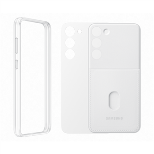 Samsung Frame cover, Galaxy S23+, белый  - Чехол для смартфона