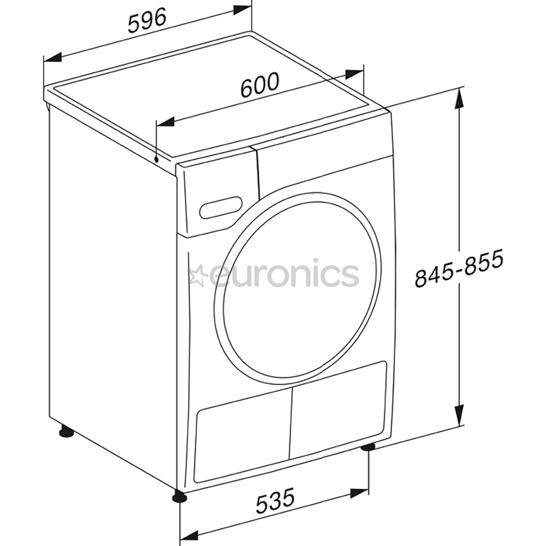 Miele EcoSpeed & Steam, 9 kg, dziļums 64.3 cm - Veļas žāvētājs