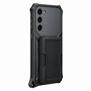 Samsung Galaxy S23+ Rugged Gadget Case, melna - Apvalks viedtālrunim