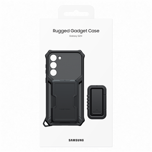 Samsung Rugged Gadget Case, Galaxy S23+, титановый - Чехол для смартфона