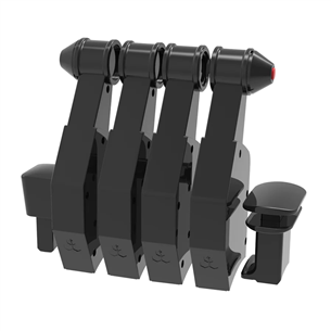 Honeycomb Aeronautical Throttle Pack for Airbus A319 – A380, melna - Spēļu kontroliera piederums 4039621003226