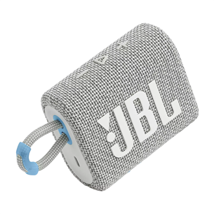 JBL GO 3 Eco, balta - Portatīvais bezvadu skaļrunis