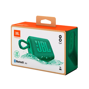 JBL GO 3 Eco, green - Portable Wireless Speaker