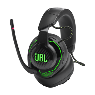 JBL Quantum 910X Console Wireless, melna/zaļa - Bezvadu austiņas ar mikrofonu