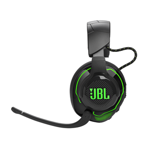 JBL Quantum 910X Console Wireless, melna/zaļa - Bezvadu austiņas ar mikrofonu