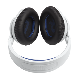 JBL Quantum 360P Console Wireless, Playstation, balta/zila - Bezvadu austiņas ar mikrofonu