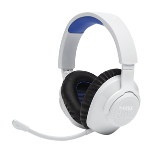 JBL Quantum 360P Console Wireless, Playstation, white/blue - Wireless headphones JBLQ360PWLWHTBLU