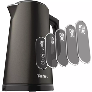 Tefal Digital, 1.7 L, 1800 W, pelēka - Tējkanna