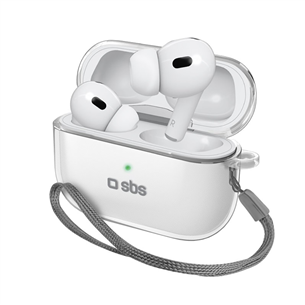 SBS, Apple AirPods Pro/Pro 2, silikons, caurspīdīga - Apvalks