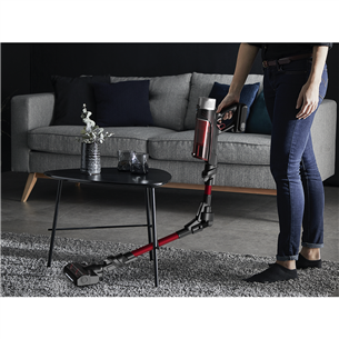 Tefal X-Force Flex 9.60, Animal Care, sarkana - Bezvadu putekļu sūcējs