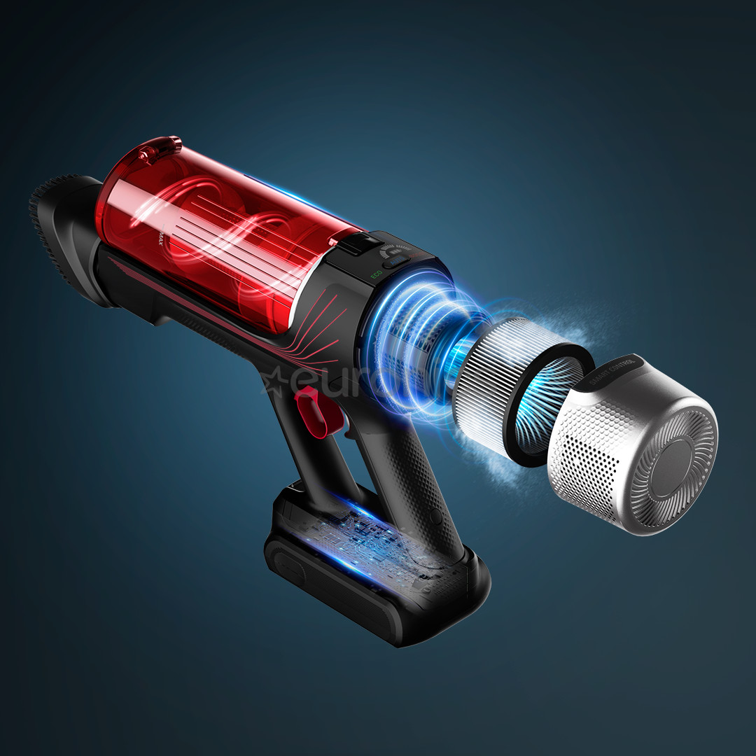 Tefal X-Force Flex 9.60, Animal Care, красный/черный - Беспроводной пылесос