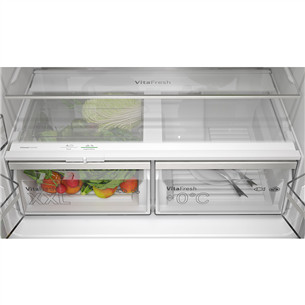 Bosch Series 4, French Door, 605 L, 183 cm, stainless steel - SBS-Refrigerator