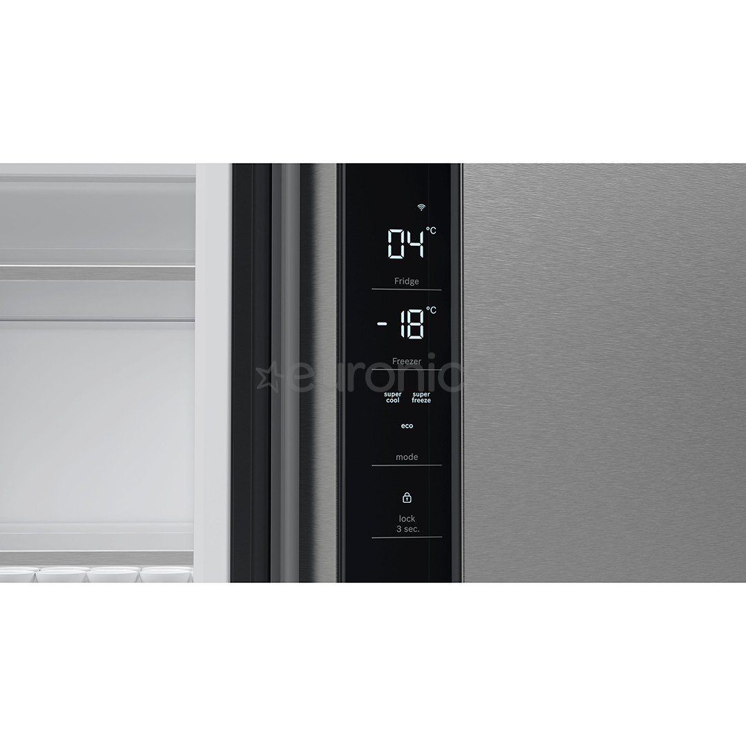 Bosch Series 4, French Door, 605 L, 183 cm, stainless steel - SBS-Refrigerator